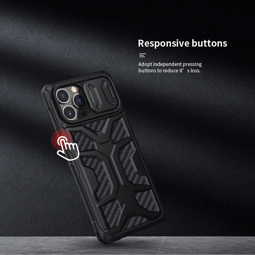 Ốp điện thoại Nillkin TPU + PC cứng kiểu ngoài trời thể thao bảo vệ chắc chắn cho iPhone 13 Pro Max