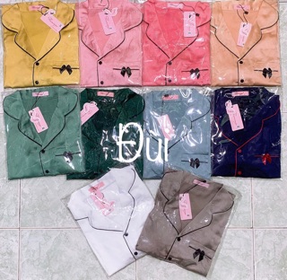 Đồ bộ lụa satin Flamingo (đùi)
