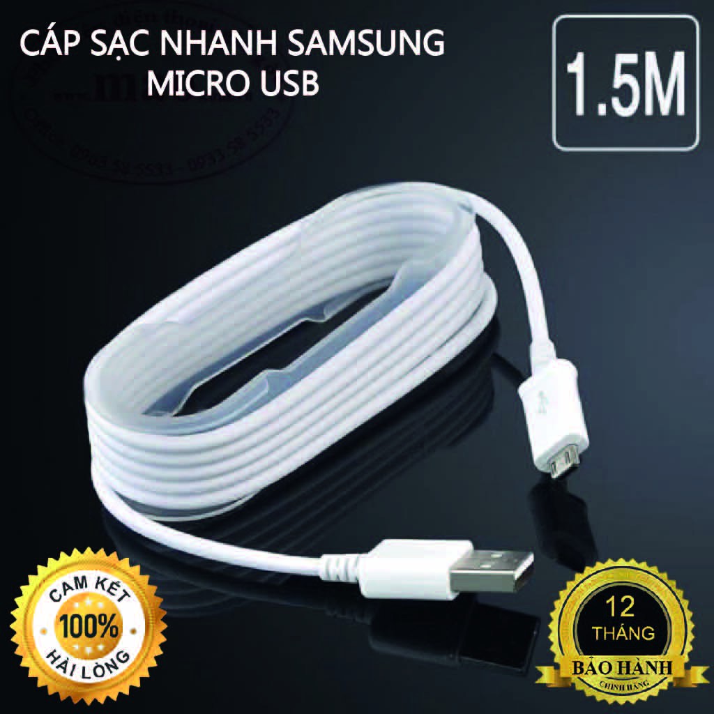 Cáp Sạc Samsung 📱 FREESHIP 📱 Cáp Sạc Nhanh Samsung Micro USB Dài 1M 📱 Bảo Hành 3 Tháng - Tuấn Phụ Kiện