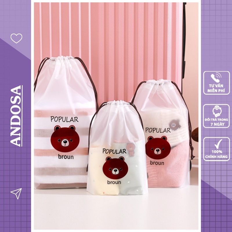 Túi dây rút đựng đồ mỹ phẩm trang điểm giầy dép quần áo cá nhân chống nước ANDOSA TCN02