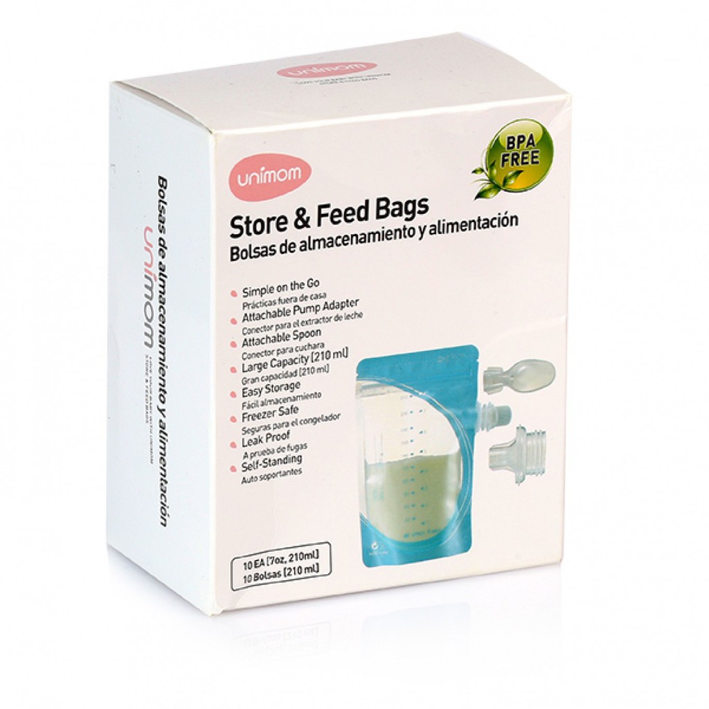 Túi trữ sữa mẹ sữa trực tiếp từ máy hút sữa Unimom ( Loại 50 túi/hộp) UM870299