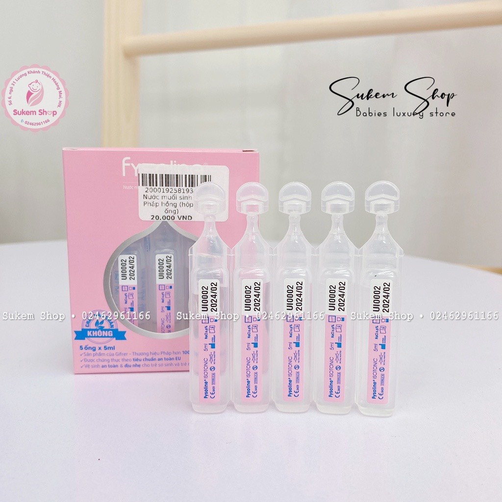 Nước Muối Sinh Lý Fysoline Tách Lẻ 5 Ống Tiện Lợi