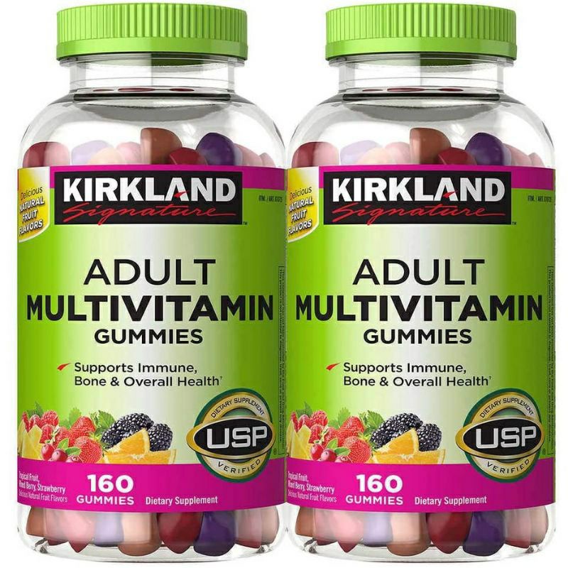 [1/2023] Kẹo dẻo bổ sung Vitamin Adult Multivitamin Gummies Kirkland 160 viên