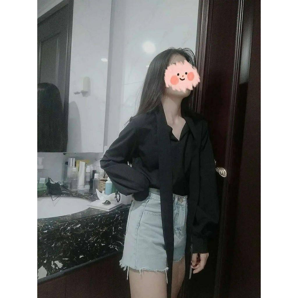 Áo sơ mi tay dài thời trang trẻ trung cá tính cho nữ