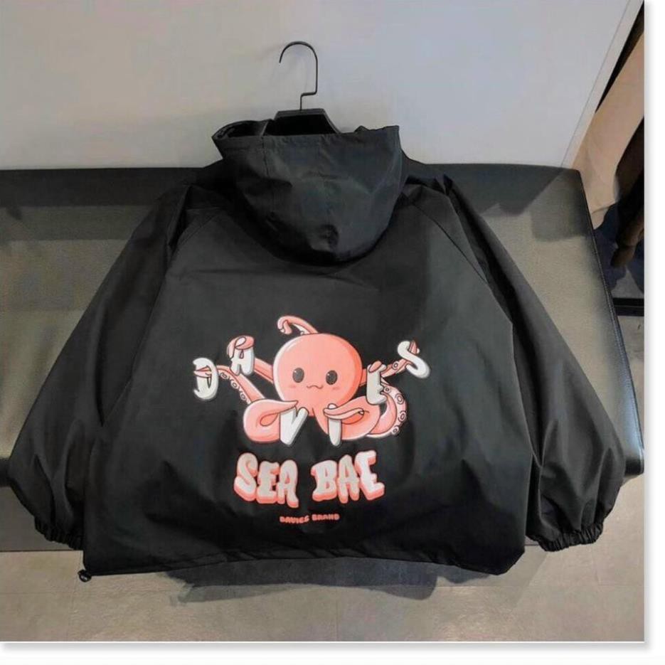 Áo khoác dù Sea Bae nam nữ form rộng Unisex 2 lớp Chống Nắng Siêu Hot KMG