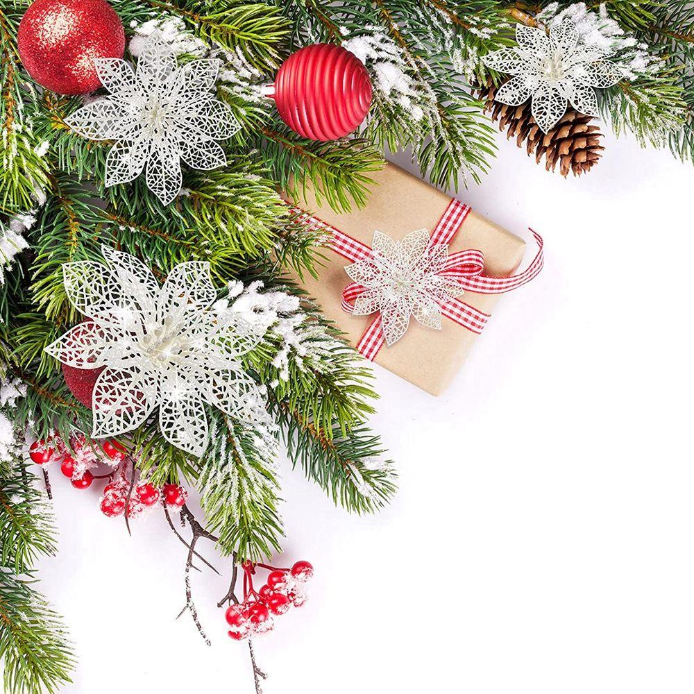 Vòng Hoa NICKOLAS Lấp Lánh Dùng Trang Trí Giáng Sinh / Tiệc Cưới DIY