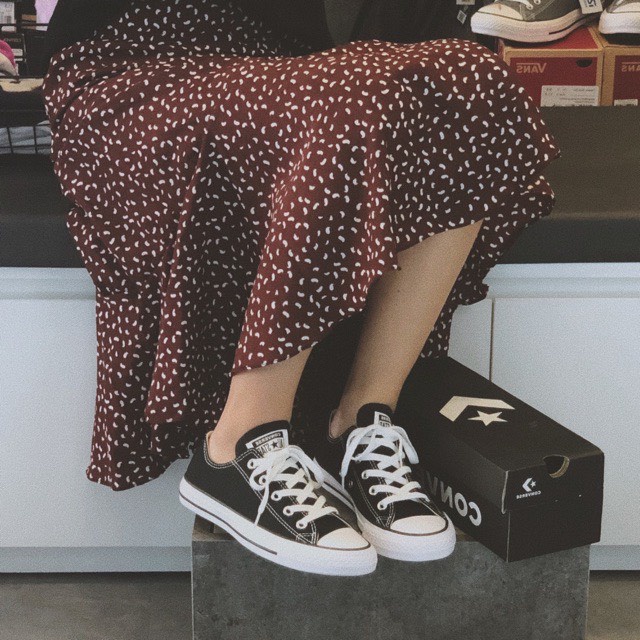 Giầy Thể Thao Converse Trắng, Đen Cao Cấp + Box [ Cao Cổ, Thấp Cổ ] - Sneaker Nam, Nữ
