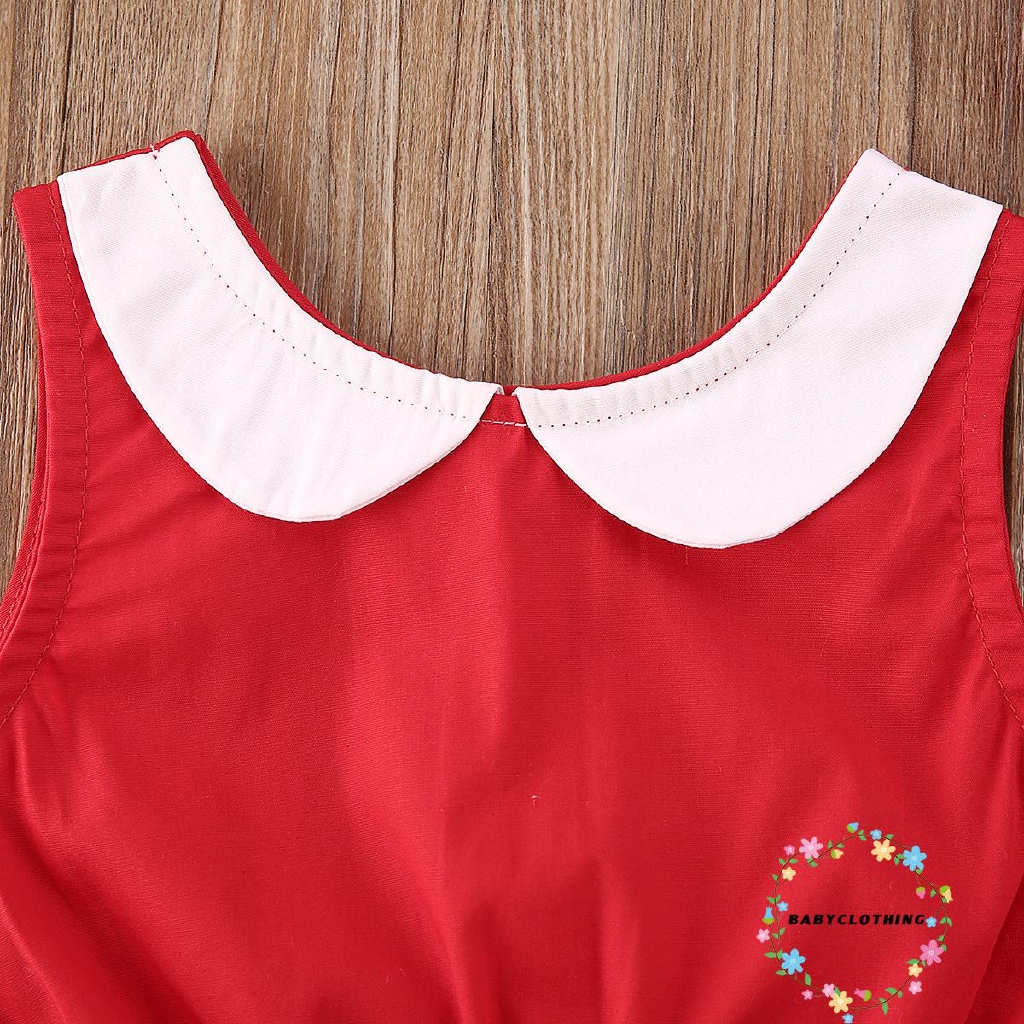 ღWSVღChristmas Newborn Baby Girl Clothes Tassel Romper Jumpsuit Bodysuit Headband Xmas Party Outfit