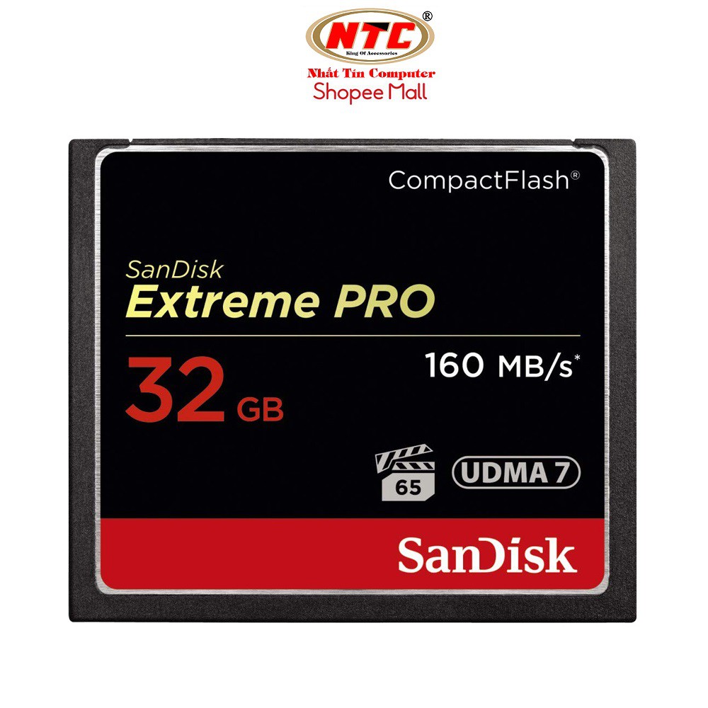 Thẻ nhớ Compact Flash (CF) SanDisk Extreme Pro 1067X 32GB 160MB/s (Đen)