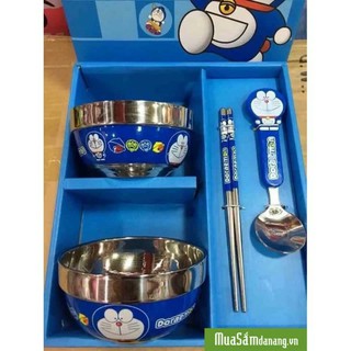 Bát tập ăn cho bé đôremon