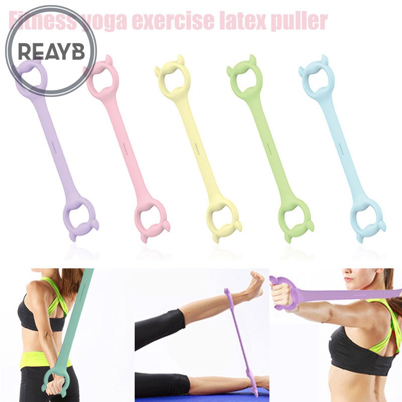 Reayb Resistance Band Silicone Elastic Pulling Exercise for Home Fitness Yoga Training