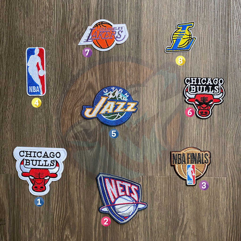 Sticker/Patch vải NBA/CHICAGO BULLS dùng ủi(là) trang trí quần áo, mũ(nón), balo...