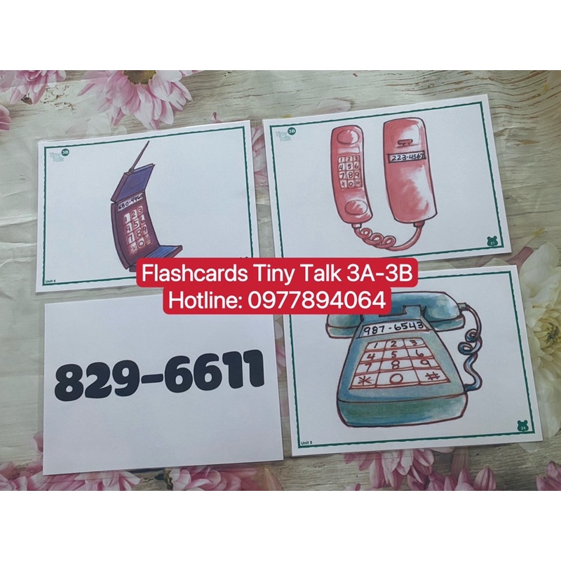 Flashcards  Tiny Talk 1A-1B-2A-2B-3A-3B dạy Tiếng Anh trẻ mầm non 4-6 tuổi cực hiệu quả