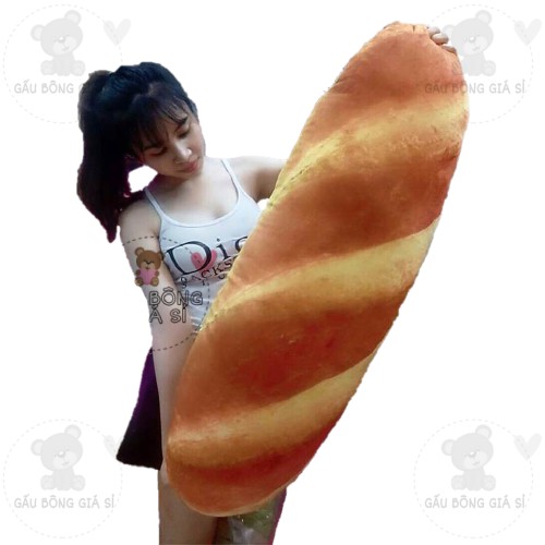 GỐI ÔM HÌNH BÁNH MÌ [0.9 MÉT] GỐI ÔM NHỒI BÔNG BÁNH MÌ