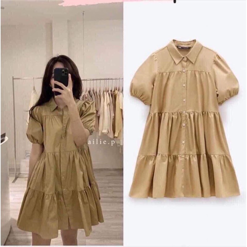 [Mã WASTMAY giảm 15% tối đa 30K đơn 150K] ⚡️BABY DOLL⚡️Đầm babydoll 2 màu trắng, kem chất thô lụa | BigBuy360 - bigbuy360.vn