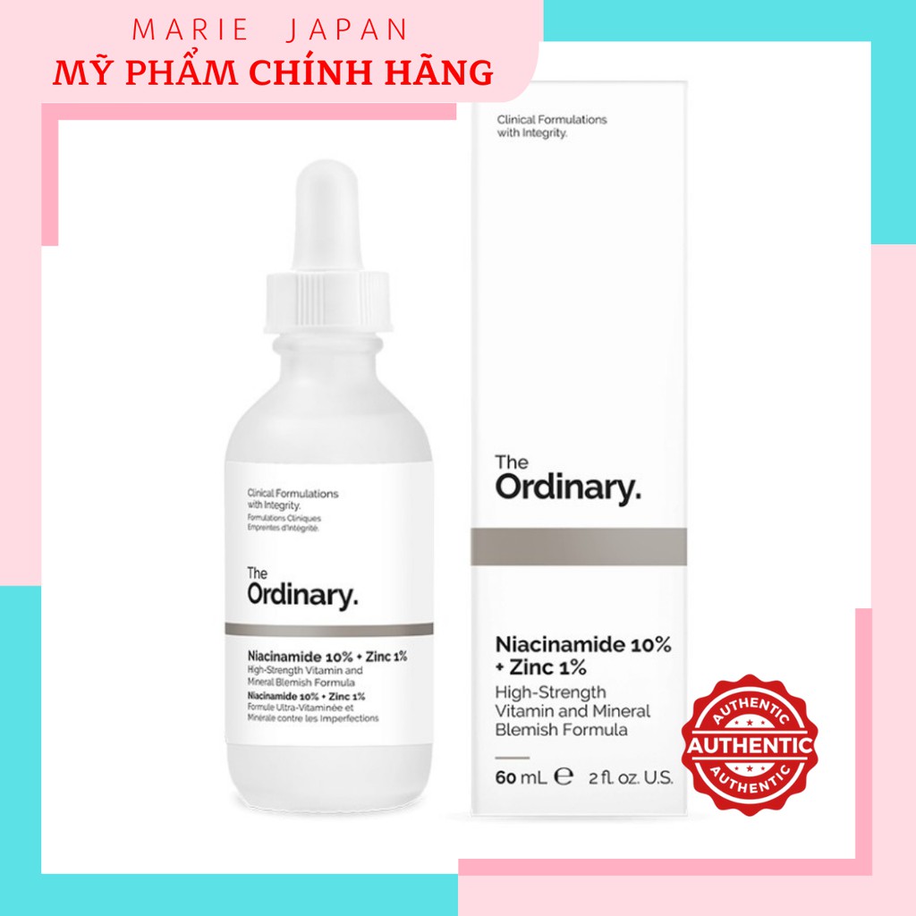 Tinh chất serum giảm mụn mờ thâm The Ordinary Niacinamide 10% + Zinc 1% 30ml | BigBuy360 - bigbuy360.vn
