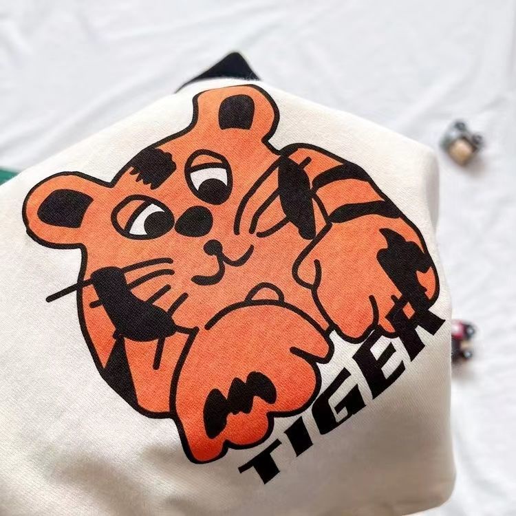 Áo Thun Tay Dài Chất Liệu Cotton In Họa Tiết Hoạt Hình Thời Trang Xuân Thu Cho Bé