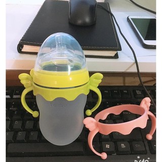 Tay cầm bình sữa silicone Mỹ