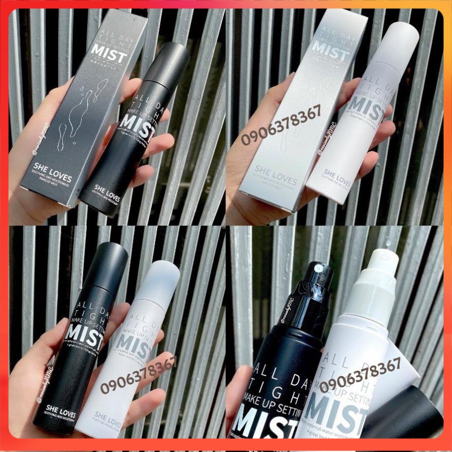 Xịt giữ nền trang điểm kiểm soát dầu Sheloves All Day Tight Makeup Mist 100ml | BigBuy360 - bigbuy360.vn