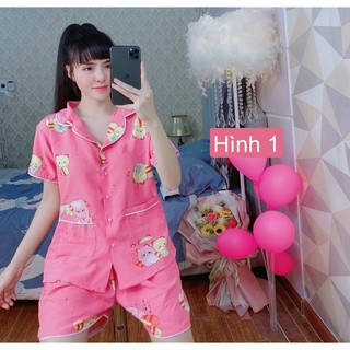 Đồ bộ mặc nhà đùi pijama hoạt hình kute