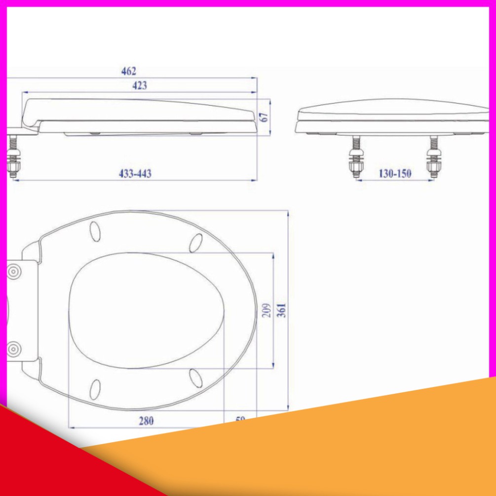 @ HOT// FREESHIP Nắp bồn cầu nhựa trắng HA02, dài 42cm GIÁ TỐT CHỈ CÓ Ở TIỆN ÍCH SHOP /..!!!!!!