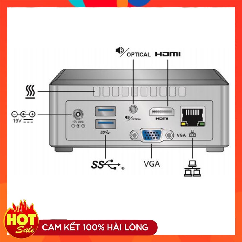❀[Nhỏ]Cây máy tính case PC mini Intel NUC J3455 Ram 4Gb 8Gb SSD 120G nhỏ gọn Gamming chơi game văn phòng giải trí phim 4 | BigBuy360 - bigbuy360.vn