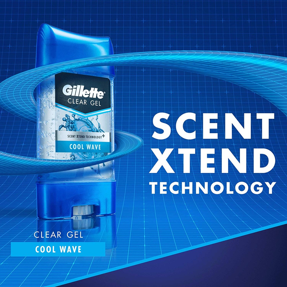 Gel khử mùi Gillette Cool Wave Clear Gel 107g