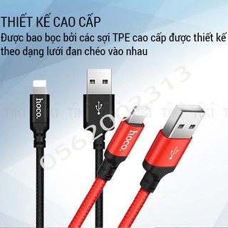 Cáp Hoco X14 Dài 2M - Sạc Iphone/Android/TypeC