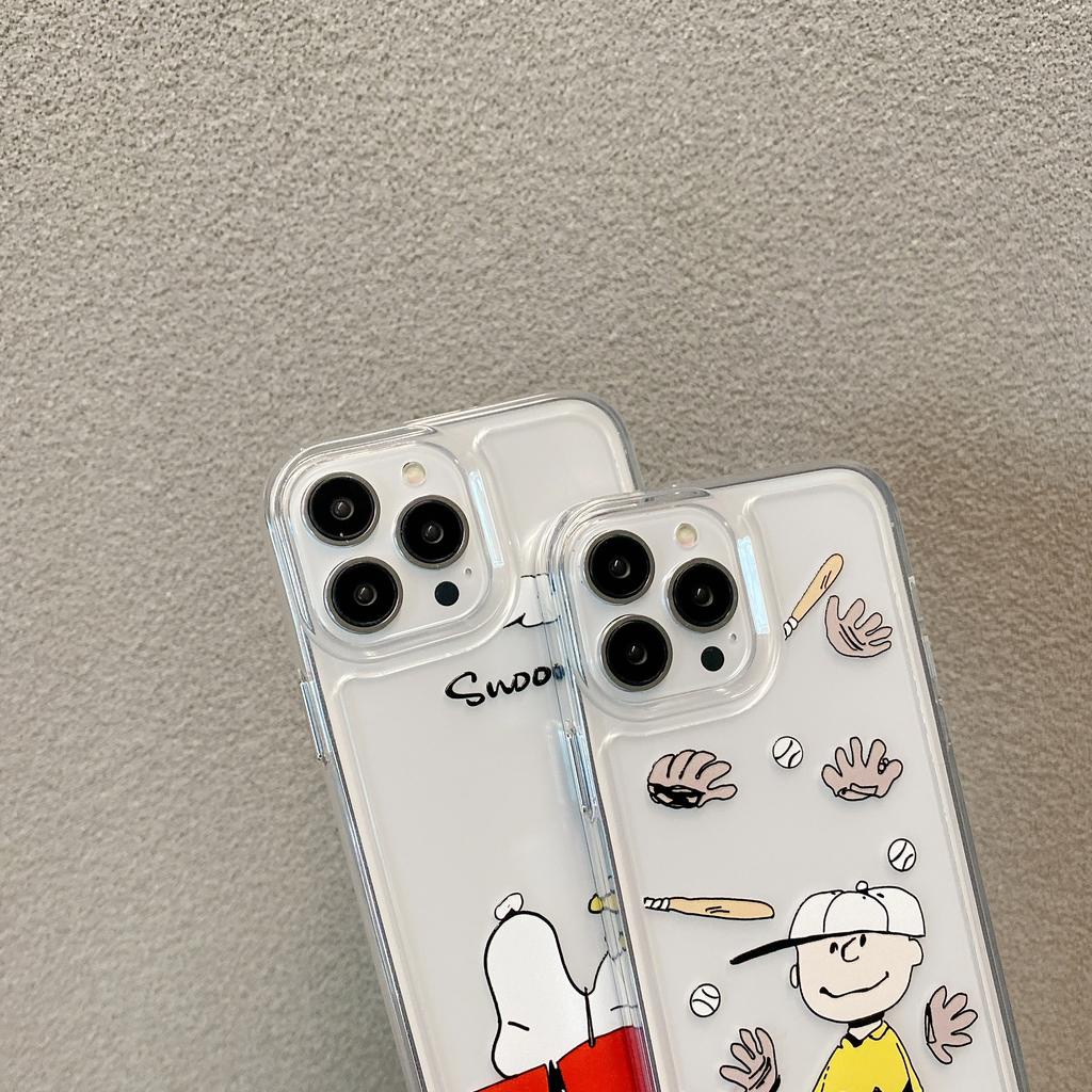 Ốp Điện Thoại Tpu Dẻo In Hình Snoopy Hài Hước Cho iphone 13 Promax 12 11 7 Plus X XR 8 7