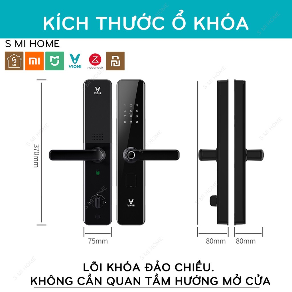 Khóa vân tay thông minh Mijia Viomi E2 phiên bản TIẾNG ANH