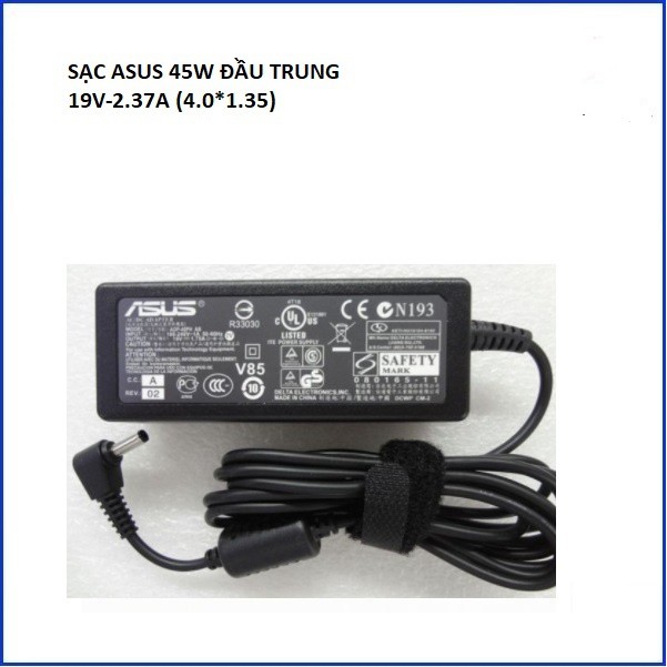 Sạc Laptop ASUS VivoBook S15 S510U S510UQ S510UA  S510UN  S510UA-DB71 chân sạc 4.0mm*1.35mm chất lượng cao