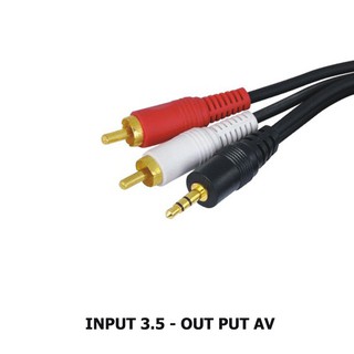 Dây AV 3 Đầu Đỏ-Trắng-Đen Dài 1,5M