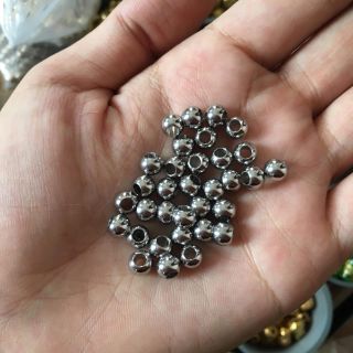 10 hạt bi 5mm xâu vòng và làm móc khoá