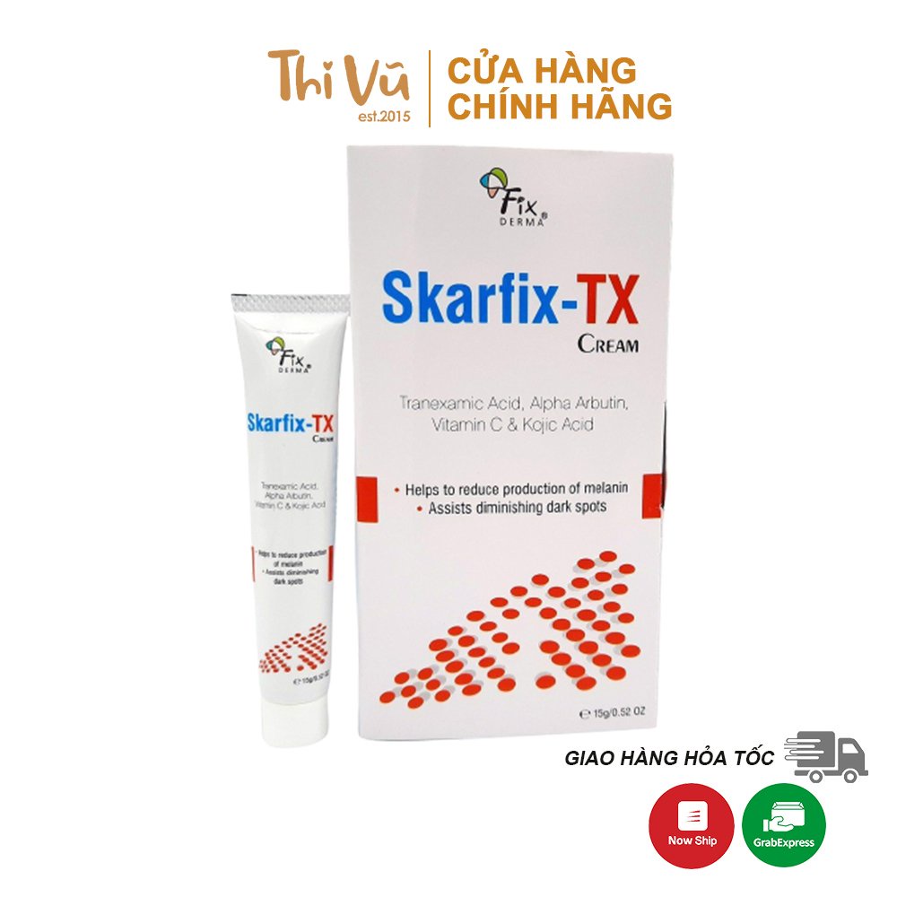 (Nhập khẩu) Kem Sáng Da Mờ Thâm Nám Fixderma SKARFIX TX CREAM 15g - Thi Vũ