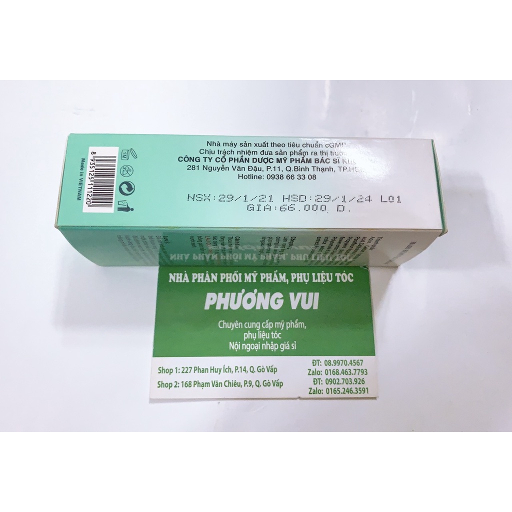 Kem Tẩy Lông CÔ LAN BÁC SĨ KHUÔNG 50G -tẩy sạch lông tay-lông chân -bikiki -giúp da mịn màng trắng mịn - không đau