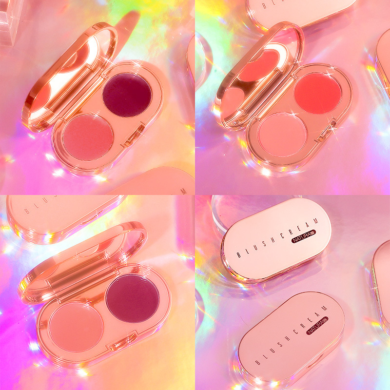 PHẤN MÁ HỒNG Xixi set 2 ô màu tự nhiên giá học sinh