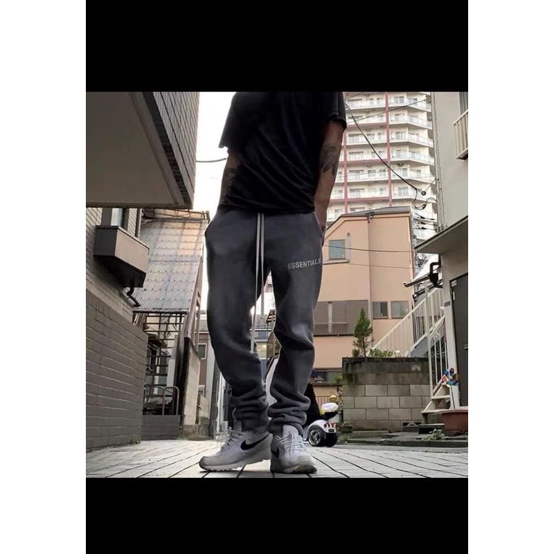 Quần nỉ jogger Essentials nam nữ Unisex siêu cấp big size có clip, ảnh thật cuối | BigBuy360 - bigbuy360.vn