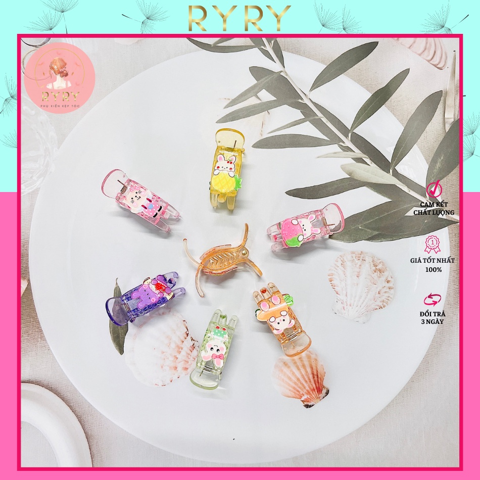 Kẹp Càng Cua 3 Răng Động Vật Siêu Đáng Yêu Cho bé