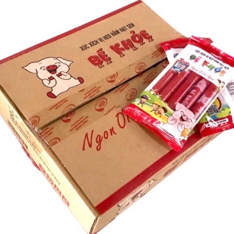 Combo 5 Gói Cây Xúc Xích Bé Khỏe Heo Hầm Hạt Sen Xuxifarm 105g