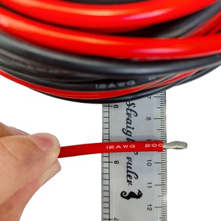 [HCM] - Dây Silicone 12 AWG chống cháy 12AWG chịu nhiệt - siêu dẻo siêu mềm chịu tải 30A dây dài liên tục cho pin lipo