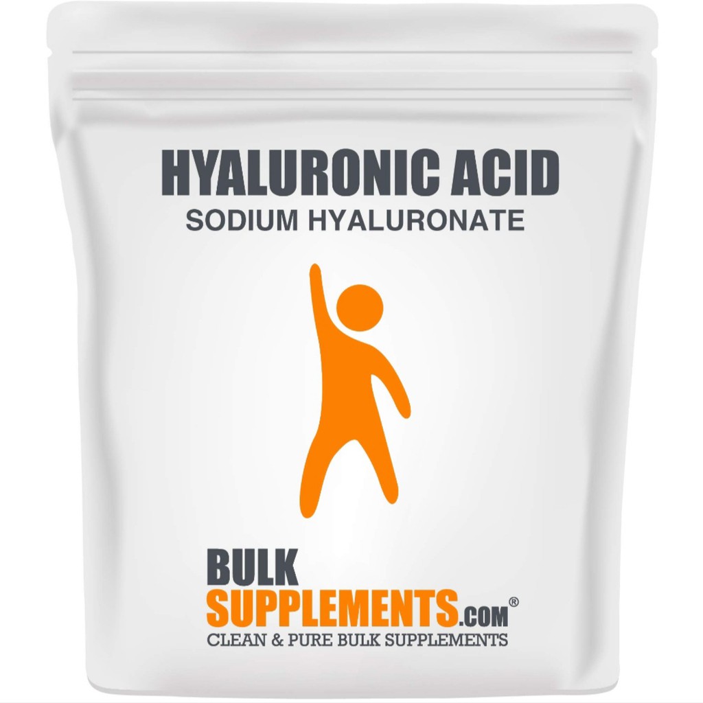 Bột Hyaluronic Acid nguyên chất chuyên làm serum của hãng Bulk Supplements Mỹ
