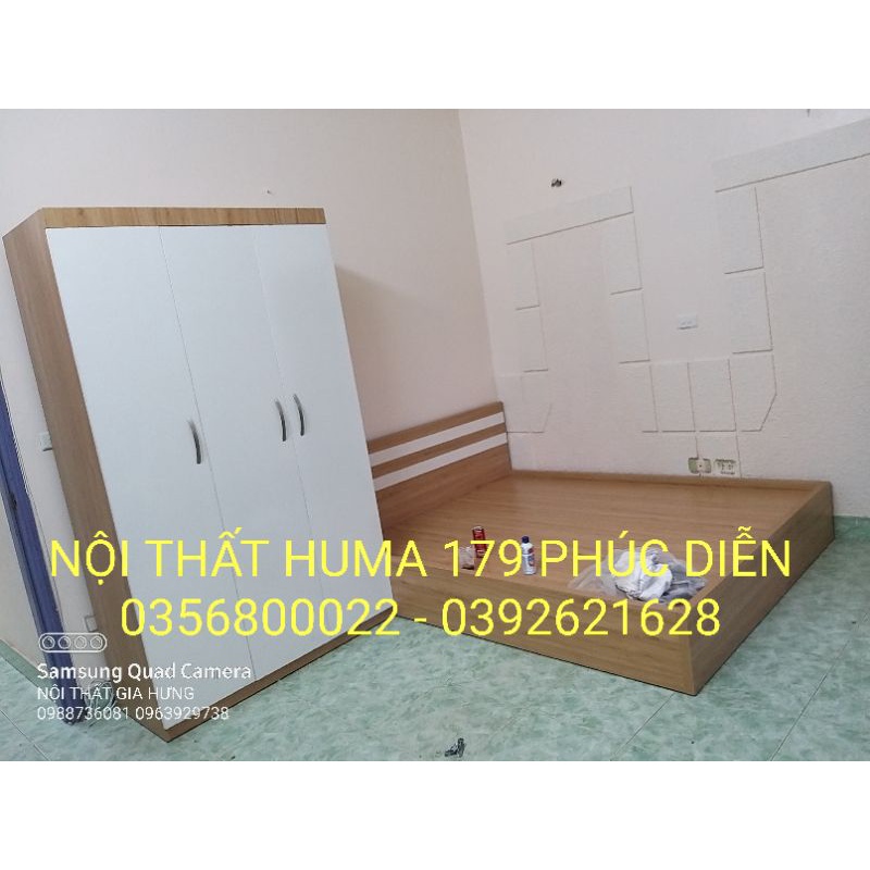 Combo giường 1m6x2m  tủ 1m2x2m