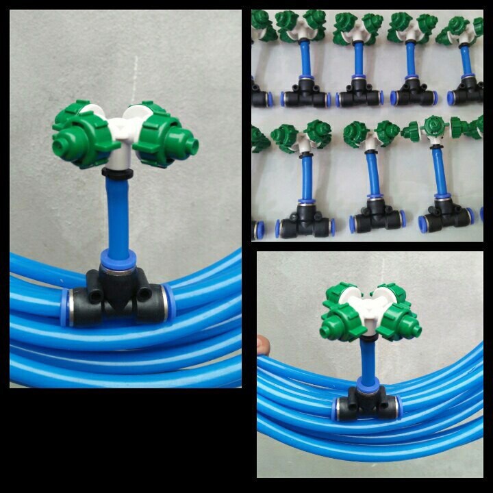 BÉC PHUN SƯƠNG 4 HƯỚNG CHÂN 8MM - BÉC TƯỚI LAN, HOA, CÂY CẢNH MỊN - 10 BỘ