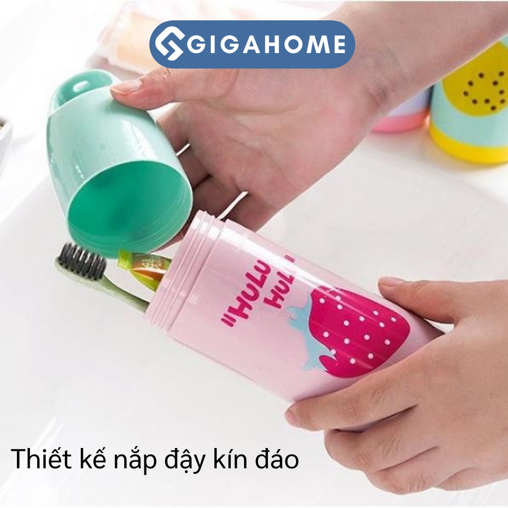 Hộp Đựng Bàn Chải, Kem Đánh Răng Du Lịch Có Quai Cầm GIGAHOME Họa Tiết Đáng Yêu 5309