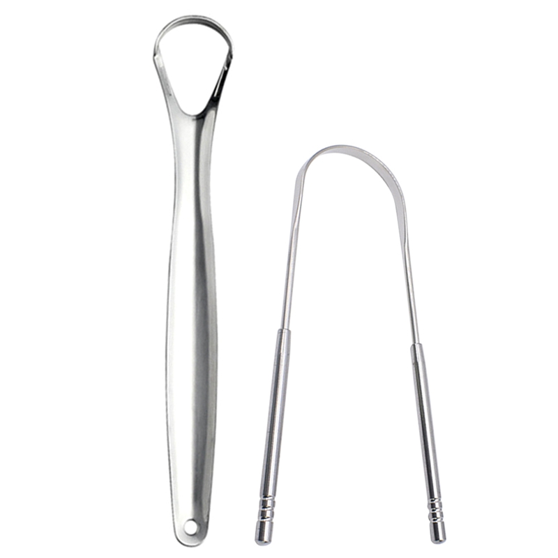 Stainless steel tongue cleaner Tongue Scraper Set Stainless Steel Tongue Tounge Cleaner Dental Oral Care