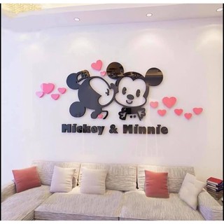 Decal tranh mica dán tường 3D - DECO phòng cực xinh dễ dán