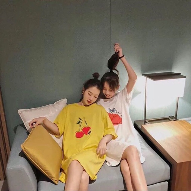 Đầm suông in hình trái cây (hình thật+video) | BigBuy360 - bigbuy360.vn