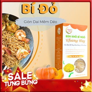 [Free Ship] Bún Khô Bí Ngô Khương Huy - Bún Gạo Bí Ngô - Chỉ 3 Phút Nấu Không Cần Ngâm  - Bún Sạch Khương Huy Hộp 300g