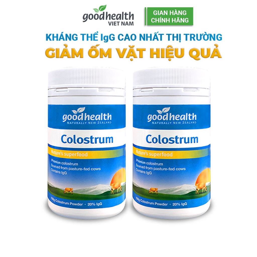 Combo 02 hộp Sữa non Goodhealth Colostrum - Hộp 100g (có tem QR xác thực)
