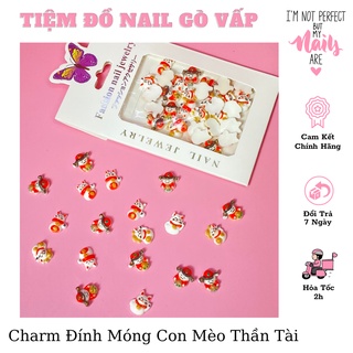 Set charm đính móng con mèo thần tài